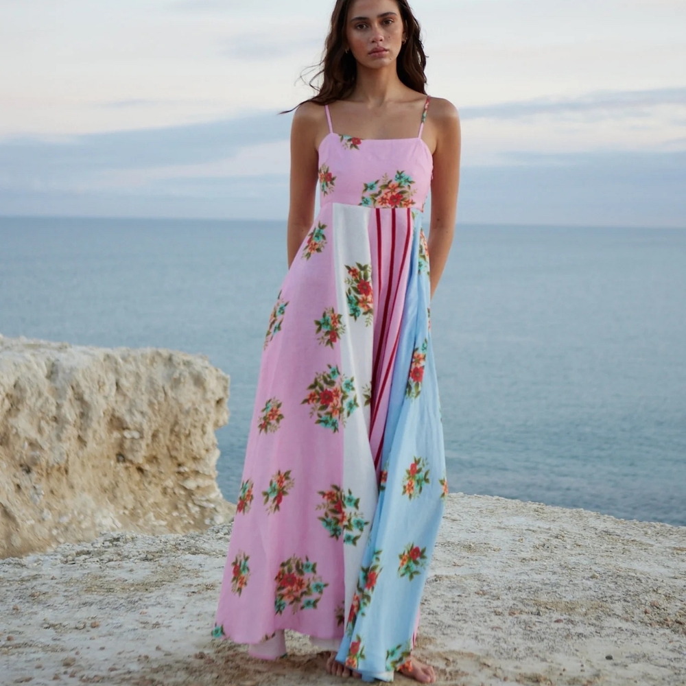 Aston Studio RUE DRESS IN MULTI BOUQUET